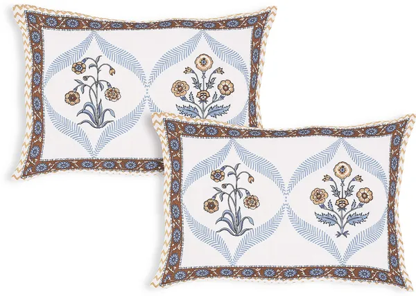Block_Brown_&_White_Cotton_Premium_&_Elegant_Printed_Bedsheet_(_90"X_108"_)__With_2_Pillow_Covers_(_17"_X_27"_)_By_Sabhinjo