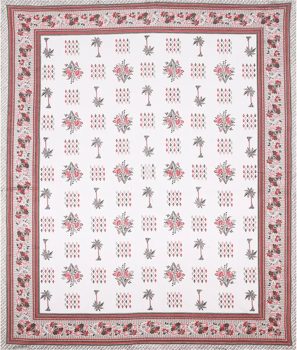 Block_Grey_&_Red_Cotton_Premium_&_Elegant_Printed_Bedsheet_(_90"_X_108"_)__With_2_Pillow_Covers_(_17"_X_27"_)_By_Sabhinjo