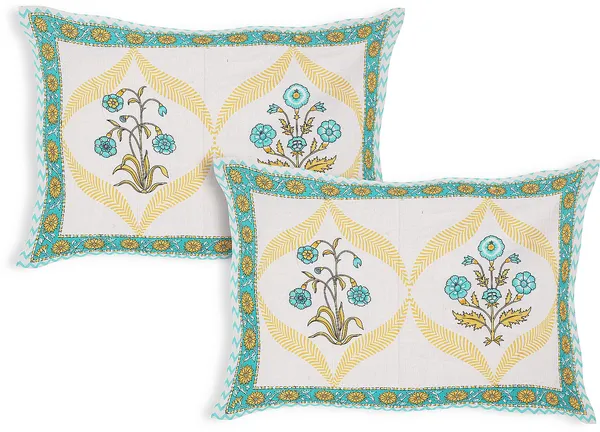 Block_Print_Green__Cotton_Premium_&_Elegant_Printed_Bedsheet_(_90"_X_108"_)_With_2_Pillow_Covers_(_17"_X_27"_)_By_Sabhinjo