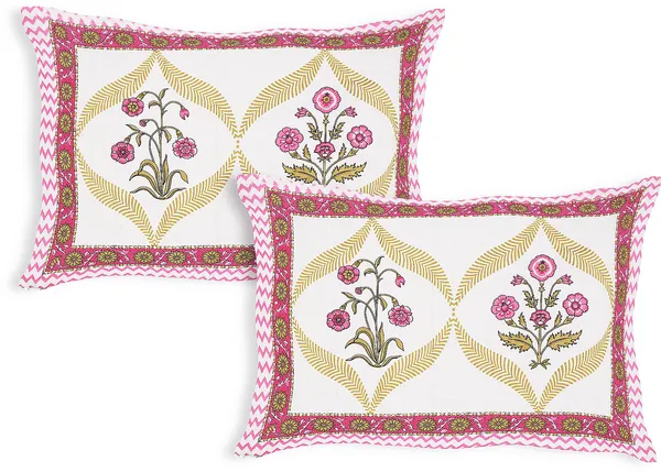 Block_White_&_Pink_Cotton_Premium_&_Elegant_Printed_Bedsheet_(_90"_X_108"_)__With_2_Pillow_Covers_(_17"_X_27"_)_By_Sabhinjo