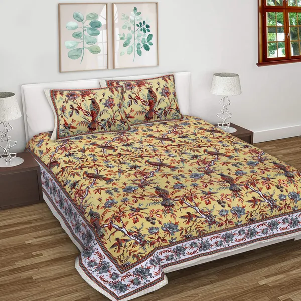 Anokhi_Multicolor_Cotton_Premium_&_Elegant_Printed_Bedsheet_(_90"X_108"_)__With_2_Pillow_Covers_(_17"_X_27"_)_By_Sabhinjo
