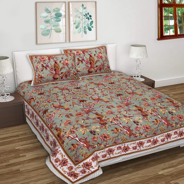 Anokhi_Multicolor_Cotton_Premium_&_Elegant_Printed_Bedsheet_(_90"_X_108"_)__With_2_Pillow_Covers_(_17"_X_27"_)_By_Sabhinjo