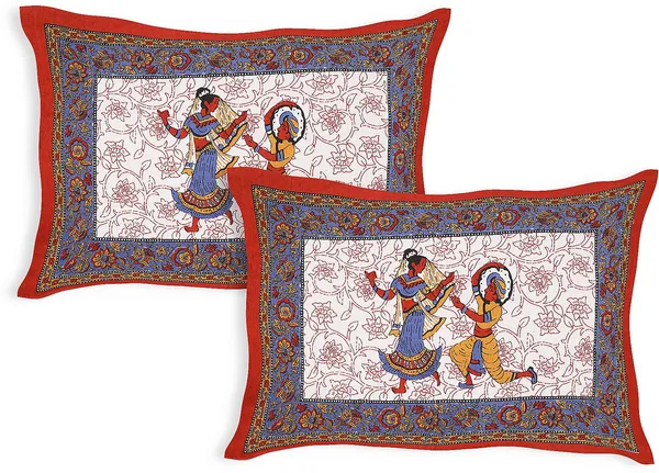 Rajasthani_Multicolor_Cotton_Premium_&_Elegant_Printed_Bedsheet_(_90"_X_108"_)_With_2_Pillow_Covers_(_17"_X_27"_)_By_Sabhinjo