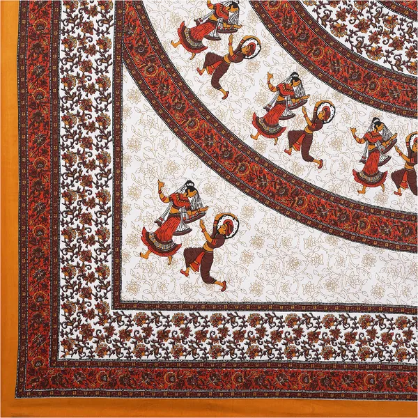 Rajasthani_White_&_Brown_Cotton_Premium_&_Elegant_Printed_Bedsheet_(_90"_X_108"_)__With_2_Pillow_Covers_(_17"_X_27"_)_By_Sabhinjo