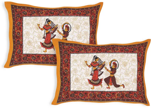 Rajasthani_White_&_Brown_Cotton_Premium_&_Elegant_Printed_Bedsheet_(_90"_X_108"_)__With_2_Pillow_Covers_(_17"_X_27"_)_By_Sabhinjo