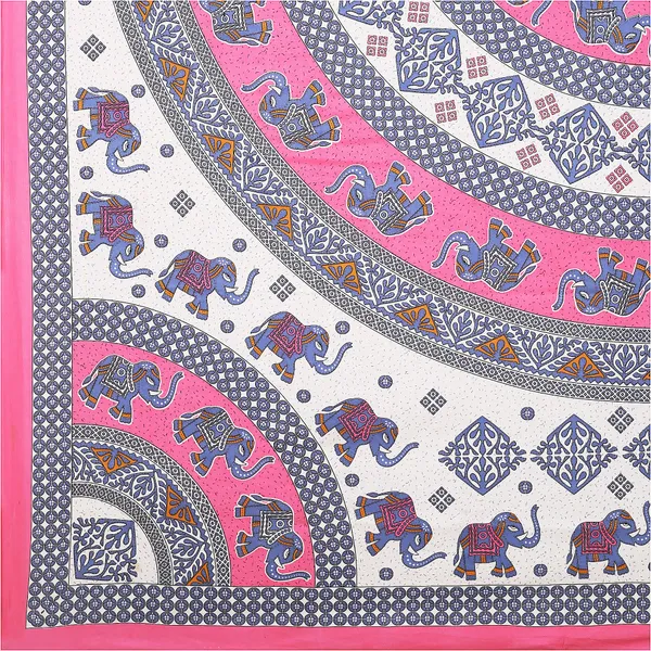 Rajasthani_Pink_&_White_Cotton_Premium_&_Elegant_Printed_Bedsheet_(_90"_X_108"_)__With_2_Pillow_Covers_(_17"_X_27"_)_By_Sabhinjo