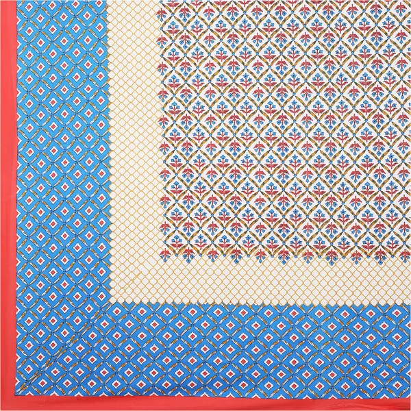 Rajasthani_Red_&_Blue_Cotton_Premium_&_Elegant_Printed_Bedsheet_(_90"_X_108"_)__With_2_Pillow_Covers_(_17"_X_27"_)_By_Sabhinjo