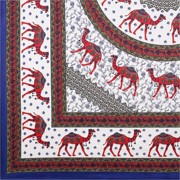Rajasthani_Blue_&_Red_Cotton_Premium_&_Elegant_Printed_Bedsheet_(_90"_X_108"_)_With_2_Pillow_Covers_(_17"_X_27"_)_By_Sabhinjo