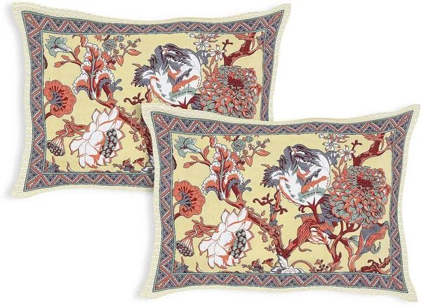 Anokhi_Yellow_Cotton_Premium_&_Elegant_Printed_Bedsheet_(_90"_X_108"_)__With_2_Pillow_Covers_(_17"_X_27"_)_By_Sabhinjo