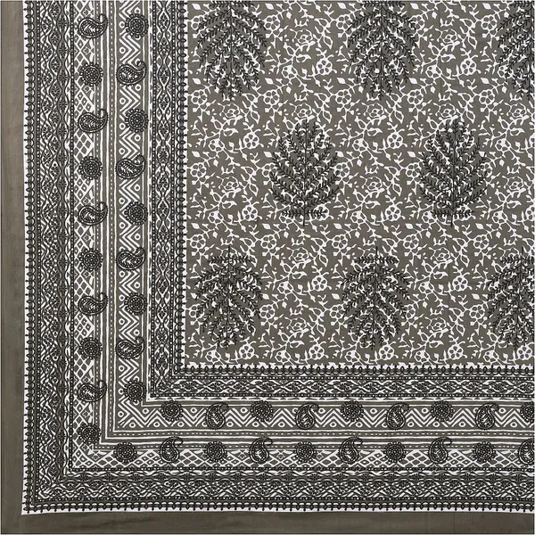 Dabu_BlackCotton_Premium_&_Elegant_Jaipuri_Prints_Bedsheet_(_90"_X_108"_)__With_2_Pillow_Covers_(_17"_X_27"_)_By_Sabhinjo