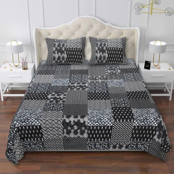 Dabu_Black_Cotton_Premium_&_Elegant_Jaipuri_Prints_Bedsheet_(_90"_X_108"_)__With_2_Pillow_Covers_(_17"_X_27"_)_By_Sabhinjo