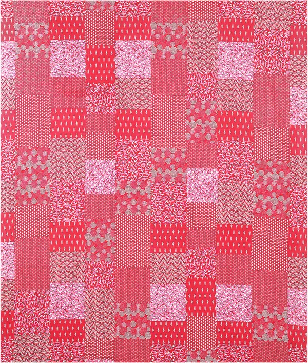 Dabu_Red_Cotton_Premium_&_Elegant_Jaipuri_Prints_Bedsheet_(_90"_X_108"_)__With_2_Pillow_Covers_(_17"_X_27"_)_By_Sabhinjo