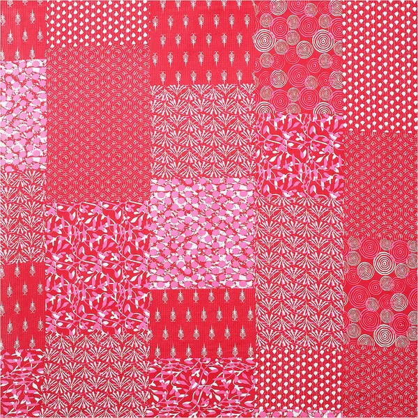 Dabu_Red_Cotton_Premium_&_Elegant_Jaipuri_Prints_Bedsheet_(_90"_X_108"_)__With_2_Pillow_Covers_(_17"_X_27"_)_By_Sabhinjo