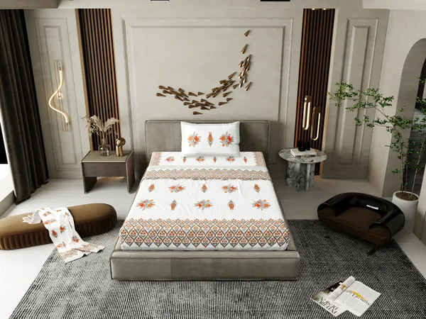 Ananta_Brown_Cotton_Premium_&_Elegant_Printed_Single_Bedsheet_(_60"_X_90"_)__With_1_Pillow_Cover_(_17"_X_27"_)_By_Sabhinjo