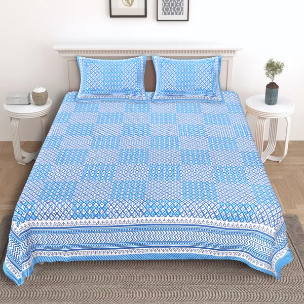 Florina_Blue_Cotton_Premium_&_Elegant_Jaipuri_Prints_Bedsheet_(_90"_X_108"_)__With_2_Pillow_Covers_(_17"_X_27"_)_By_Sabhinjo