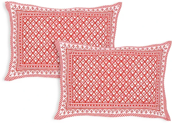 Florina_Red_Cotton_Premium_&_Elegant_Jaipuri_Prints_Bedsheet_(_90"_X_108"_)__With_2_Pillow_Covers_(_17"_X_27"_)_By_Sabhinjo