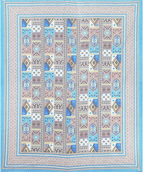 Florina_Blue_Cotton_Premium_&_Elegant_Jaipuri_Prints_Bedsheet_(_90"_X_108"_)__With_2_Pillow_Covers_(_17"_X_27"_)_By_Sabhinjo