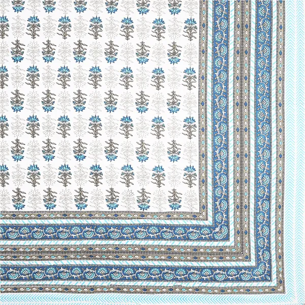 Florina_Blue_Cotton_Premium_&_Elegant_Jaipuri_Prints_Bedsheet_(_90"_X_108"_)_With_2_Pillow_Covers_(_17"_X_27"_)_By_Sabhinjo