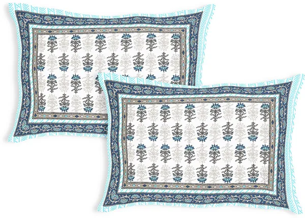 Florina_Blue_Cotton_Premium_&_Elegant_Jaipuri_Prints_Bedsheet_(_90"_X_108"_)_With_2_Pillow_Covers_(_17"_X_27"_)_By_Sabhinjo