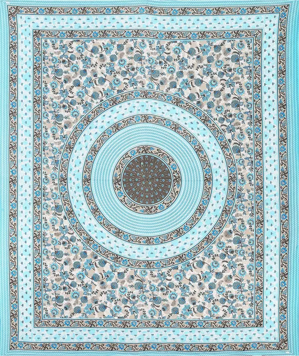 Florina_Blue_Cotton_Premium_&_Elegant_Jaipuri_Prints_Bedsheet_(_90"_X_108"_)__With_2_Pillow_Covers_(_17"_X_27"_)_By_Sabhinjo