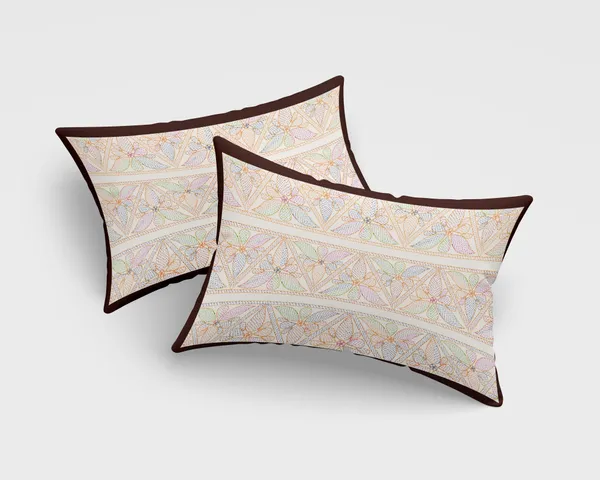Hand_Work_Brown_Cotton_Premium_&_Elegant_Embroidered_King_Size_Bedsheet_(90"X108")_With_2_Pillow_Covers_(_17"_X_27"_)_By_Sabhinjo