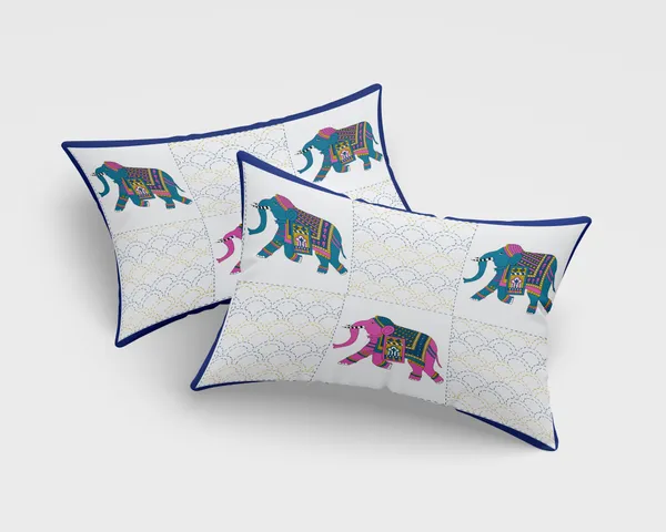 Hand_Work_Blue_Cotton_Premium_&_Elegant_Animal_King_Size_Bedsheet_(90"X108")__With_2_Pillow_Covers_(_17"_X_27"_)_By_Sabhinjo