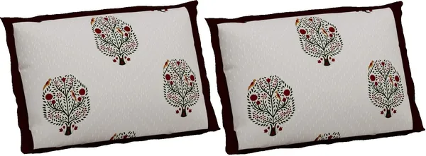 Hand_Work_Maroon__Cotton_Premium_&_Elegant_Floral_King_Size_Bedsheet_(90"X108")__With_2_Pillow_Covers_(_17"_X_27"_)_By_Sabhinjo