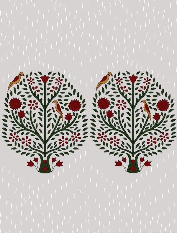 Hand_Work_Maroon__Cotton_Premium_&_Elegant_Floral_King_Size_Bedsheet_(90"X108")__With_2_Pillow_Covers_(_17"_X_27"_)_By_Sabhinjo