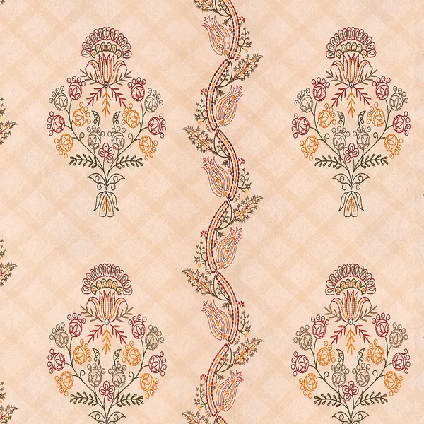 Kashida_Brown_Cotton_Premium_&_Elegant_Floral_King_Size_Bedsheet_(90"X108")_With_2_Pillow_Covers_(_17"_X_27")_By_Sabhinjo