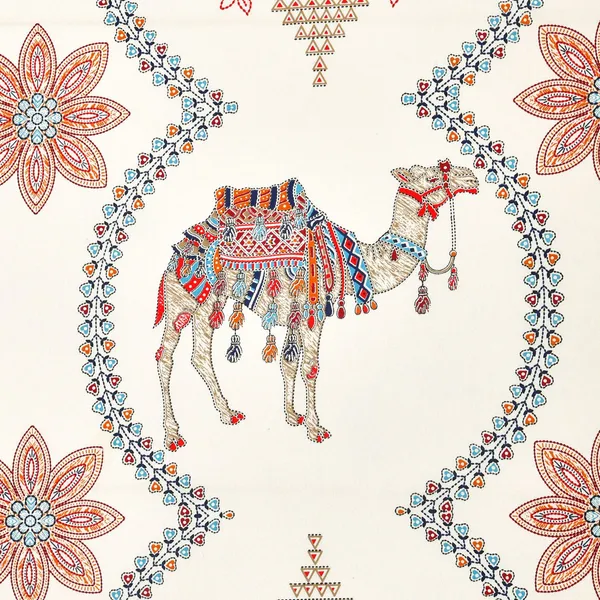 Kashida_Blue_Cotton_Premium_&_Elegant_Animal_King_Size_Bedsheet_(90"X108")__With_2_Pillow_Covers_(_17"_X_27"_)_By_Sabhinjo