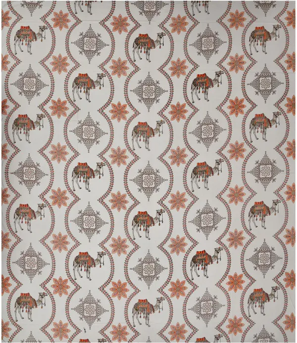 Kashida_Brown__Cotton_Premium_&_Elegant_Animal_King_Size_Bedsheet_(90"X108")__With_2_Pillow_Covers_(_17"_X_27"_)_By_Sabhinjo