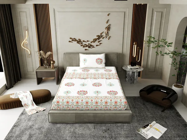 Ananta_Brown_Cotton_Premium_&_Elegant_Printed_Single_Bedsheet_(_60"_X_90"_)__With_1_Pillow_Cover_(_17"_X_27"_)_By_Sabhinjo