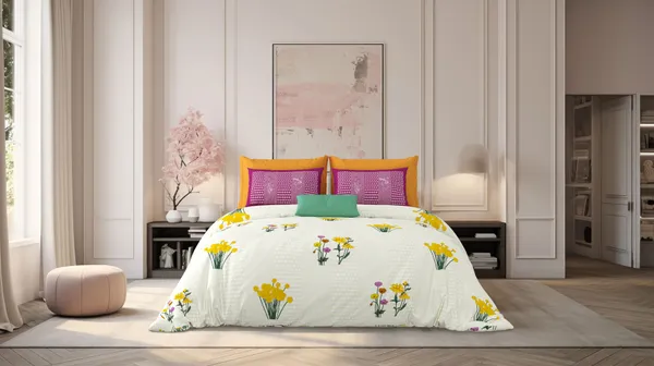 Milky_White_Beige_&_Pink_Cotton_Premium_&_Elegant_Printed_King_Size_Bedsheet_(90"X108")__With_2_Pillow_Covers_(_17"_X_27"_)_By_Sabhinjo