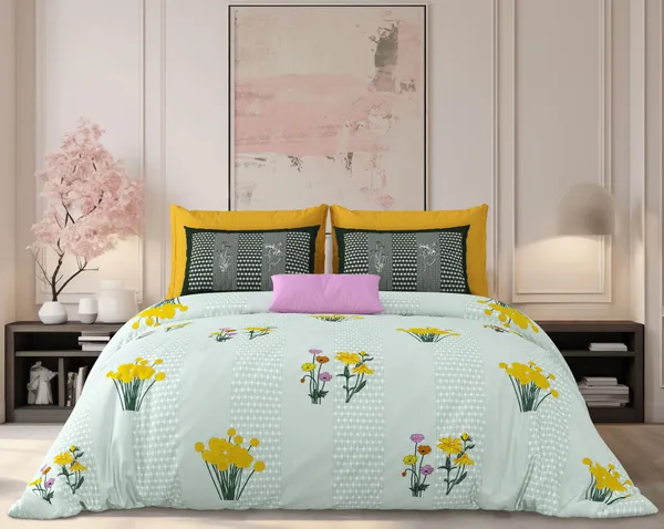 Milky_White_Green_Cotton_Premium_&_Elegant_Printed_King_Size_Bedsheet_(90"X108")__With_2_Pillow_Covers_(_17"_X_27"_)_By_Sabhinjo
