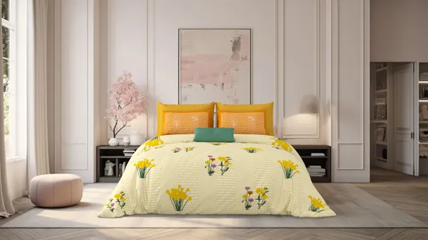 Milky_White_Yellow_Cotton_Premium_&_Elegant_Printed_King_Size_Bedsheet_(90"X108")__With_2_Pillow_Covers_(_17"_X_27"_)_By_Sabhinjo