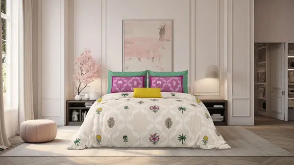 Milky_White_Brown_&_Pink_Cotton_Premium_&_Elegant_Printed_King_Size_Bedsheet_(90"X108")__With_2_Pillow_Covers_(_17"_X_27")_By_Sabhinjo