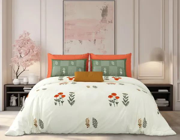 Milky_White_Green_Cotton_Premium_&_Elegant_Printed_King_Size_Bedsheet(108"X108")_With_2_Pillow_Covers_(_17"_X_27"_)_By_Sabhinjo