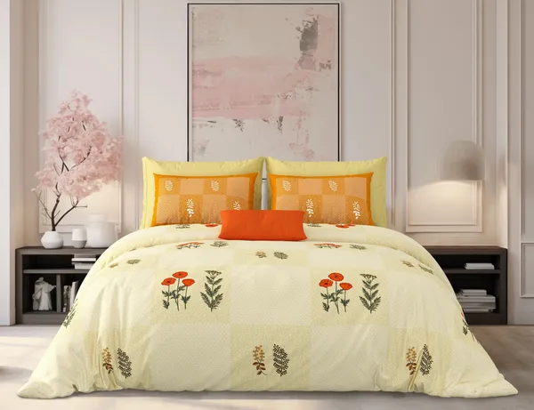 Milky_White_Yellow_Cotton_Premium_&_Elegant_Printed_King_Size_Bedsheet_(90"X108")__With_2_Pillow_Covers_(_17"_X_27"_)_By_Sabhinjo