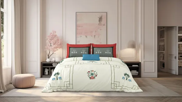 Milky_White_Beige_&_Green_Cotton_Premium_&_Elegant_Printed_King_Size_Bedsheet_(90"X108")__With_2_Pillow_Covers_(_17"_X_27"_)_By_Sabhinjo