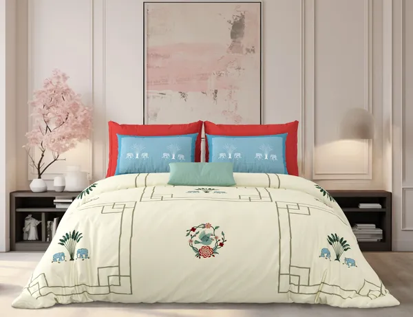 Milky_White_Green_&_Blue_Cotton_Premium_&_Elegant_Printed_King_Size_Bedsheet_(90"X108")_With_2_Pillow_Covers_(_17"_X_27"_)_By_Sabhinjo