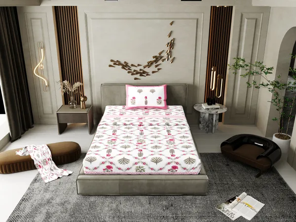 Ananta_Pink_Cotton_Premium_&_Elegant_Printed_Single_Bedsheet_(_60"_X_90"_)__With_1_Pillow_Cover_(_17"_X_27"_)_By_Sabhinjo