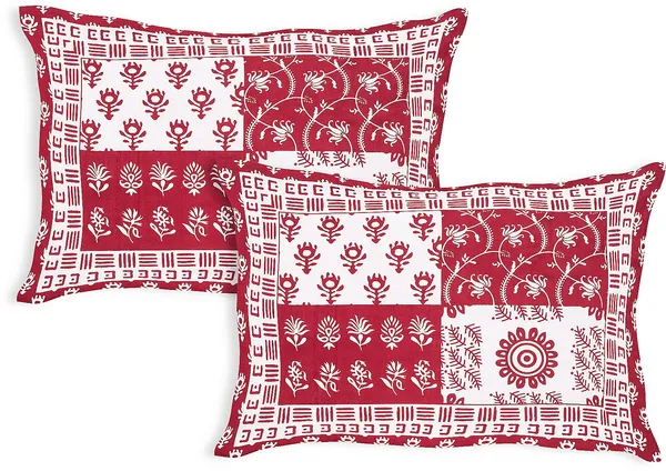Warli_Maroon_Cotton_Premium_&_Elegant_Printed_Bedsheet_(_90"_X_108"_)__With_2_Pillow_Covers_(_17"_X_27"_)_By_Sabhinjo