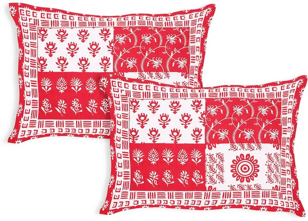 Warli_Red_Cotton_Premium_&_Elegant_Printed_Bedsheet_(_90"_X_108"_)__With_2_Pillow_Covers_(_17"_X_27"_)_By_Sabhinjo