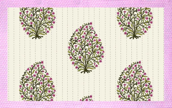 Hand_Work_Lavender_Cotton_Premium_&_Elegant_Jaipuri_Prints_King_Size_Bedsheet_(90"X108")__With_2_Pillow_Covers_(_17"_X_27"_)_By_Sabhinjo