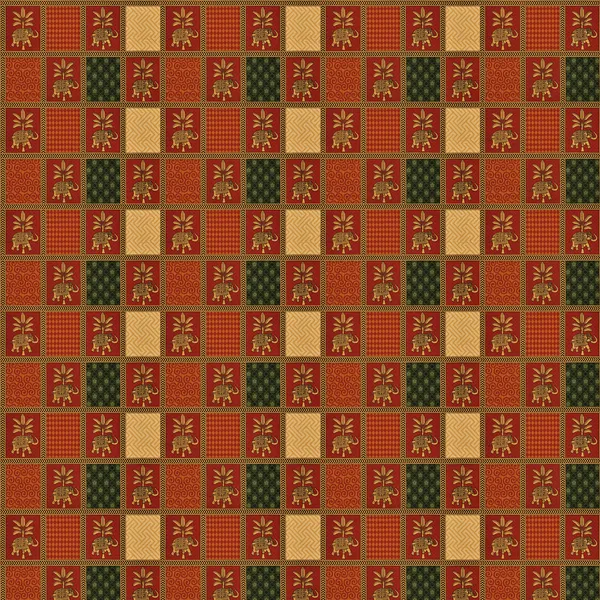 Bagru_Gold_Orange_Cotton_Premium_&_Elegant_Animal_King_Size_Bedsheet_(90"X108")__With_2_Pillow_Covers_(_17"_X_27"_)_By_Sabhinjo
