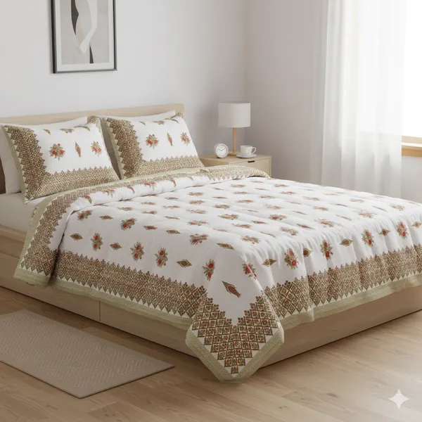 Ananta_Red_Cotton_Premium_&_Elegant_Printed_Double_Rajai_(_90"_X_108"_)By_Sabhinjo