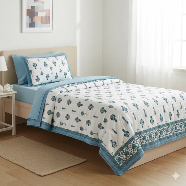 Ananta_Blue_Cotton_Premium_&_Elegant_Printed_Single_Rajai_(_60"_X_90"_)By_Sabhinjo