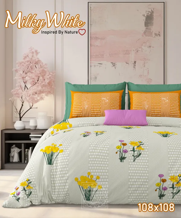 Milky_White_Beige_Cotton_Premium_&_Elegant_Printed_King_Size_Bedsheet_(90"X108")__With_2_Pillow_Covers_(_17"_X_27"_)_By_Sabhinjo