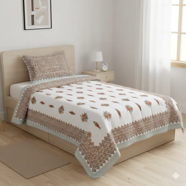 Ananta_Brown_Cotton_Premium_&_Elegant_Printed_Single_Rajai_(_60"_X_90"_)By_Sabhinjo