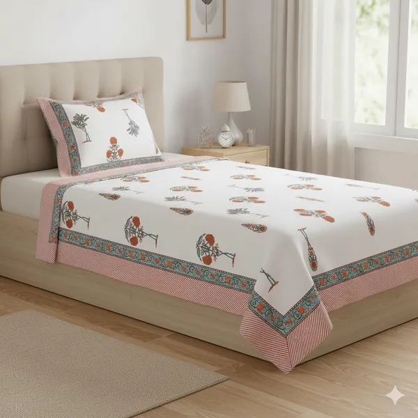 Ananta_Brown_Cotton_Premium_&_Elegant_Printed_Single_Dohar_(_60"_X_90"_)By_Sabhinjo